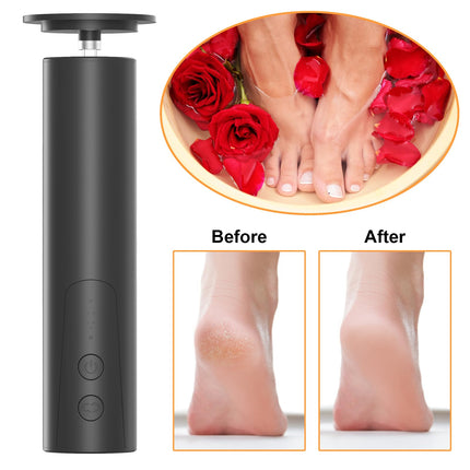 Jianyana 2 in 1 Electric Callus Remover, 6 Adjustable Speed Pedicure Set Electric Manicure Set for Women (Black)