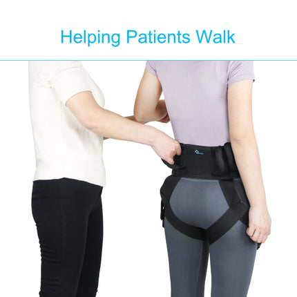 REAQER Transfer Belt Belt with Metal Buckle Multifunctional Belt with Leg Ring Care Equipment for Elderly Disabled Walking Safety Assistance Device