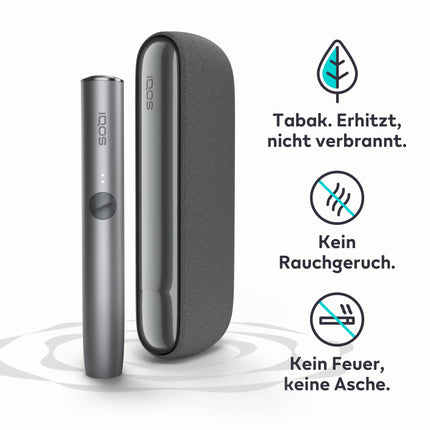 IQOS ILUMA Kit Pebble Grey - Tobacco Heater (in 5 colors) - for TEREA Tobacco Sticks - our best alternative to cigarettes