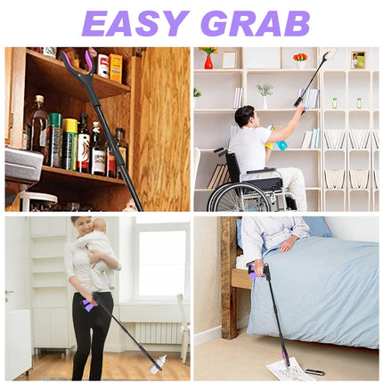 Foldable Grabber Rotatable Grabber Garbage Tongs Long Grabber Arm Garbage Grabber Non-Slip Grabber Aid with Magnetic Tips for Seniors People with Disabilities