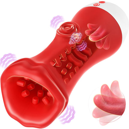 Pangpangmi Masturbation for Men Electric, Sex Toys for Men Solo Masturbator with 9 Vibration 9 Licking Penis Glans Vibrator Sex Toys Vibrator Sets for Men Couples Masturbators
