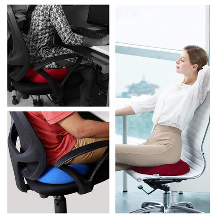 TUAKIMCE Inflatable Seat Cushion, Seat Cushion Orthopedic Ring Cushion Inflatable Hemorrhoids, Orthopedic Seat Cushion with Pump, Hardness Adjustable for Coccyx Decubitus Wheelchairs (Red)