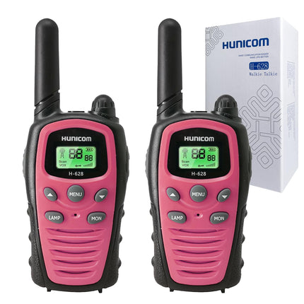 HUNICOM Walkie Talkies for Girls Women with Long Range - PMR 16 Channels Walkie Talkie Radios VOX with Flashlight LED