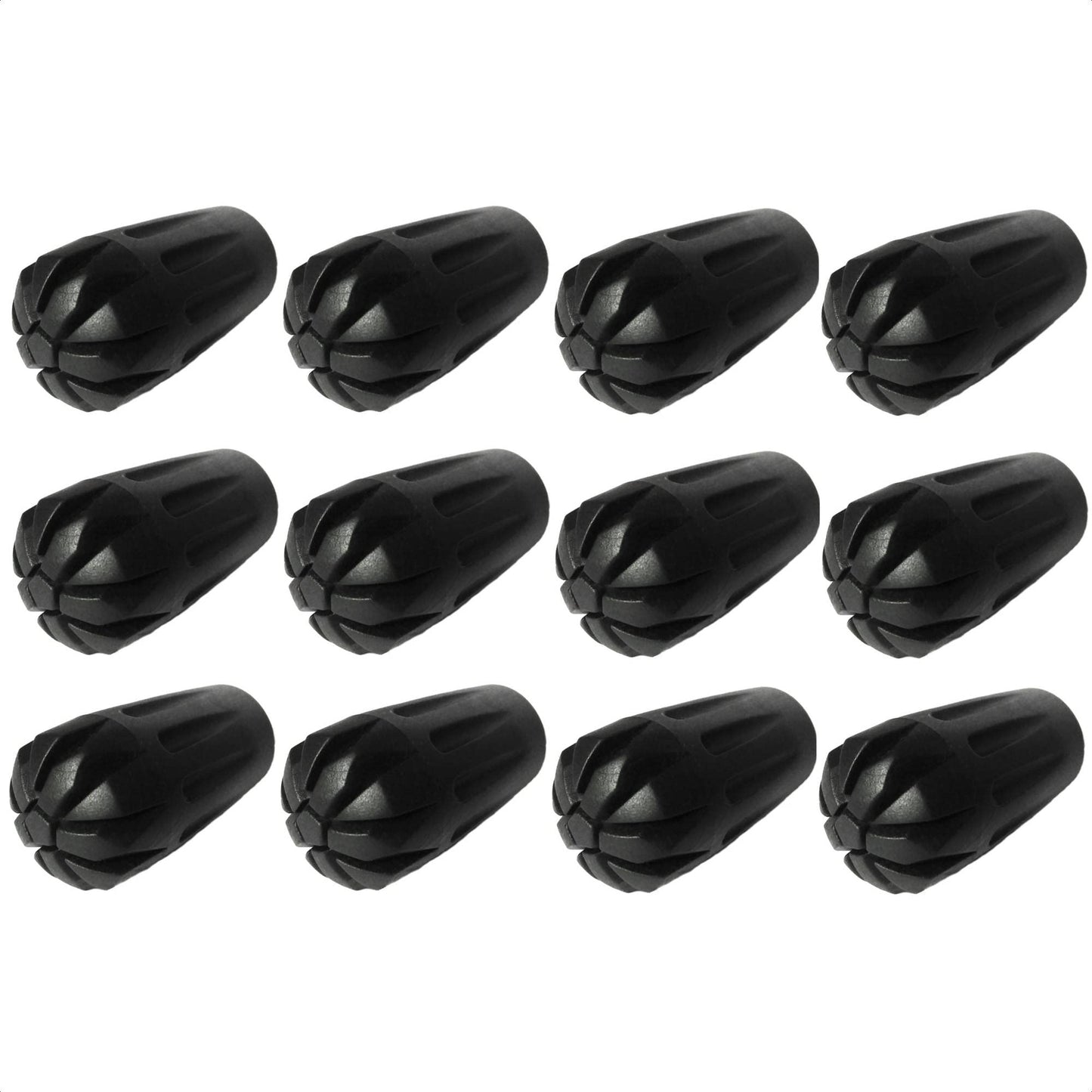 12 Stück / 6 Paar Nordic Walking Pads Asphalt Gummipuffer X-4LTS für alle gängigen Nordic Walking Stöcke - Wanderstöcke - für den Nordic Walking Stock mit einen Durchmesser von 10mm