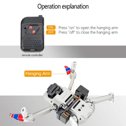 LYONGTECH Release and Drop Device System for DJI Mavic Mini/Mini 2/Mini SE Drone, Air Dropper Kit