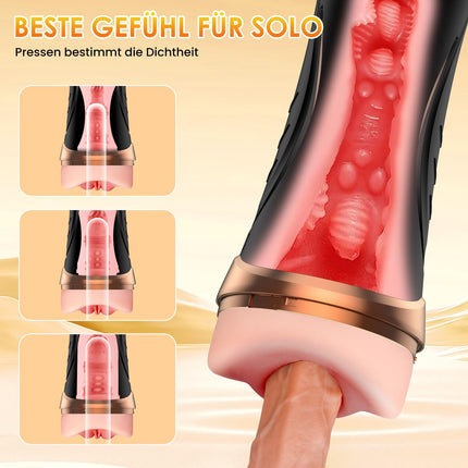Realistic Masturbator for Men, Pocket Pussy Realistic Large Masturbation Sex Toys for Men Solo Manual Cup Masturbators Sex Toys Penis Masturbators with 3D Vagina Pussy