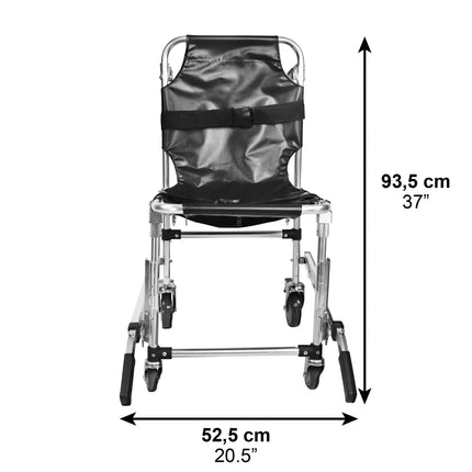 PEPE Mobility - Stair Chair for Seniors, Foldable, Evacuation Chair with Safety Belts, Stair Lift without Installation, Stair Climber Wheelchair