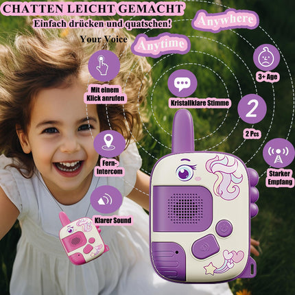 Walkie Talkie - Toys from 3 4 5 6 7 8 years girl boy unicorn gifts for girls boy 3-10 years outdoor games for children walkie talkie children's toys Christmas gifts children's gifts