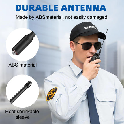 JUCJET 771 Radio Antenna, SMA-F Walkie-Talkie Antenna Compatible with Walkie Talkie BF-888S UV-5R (2 pcs)
