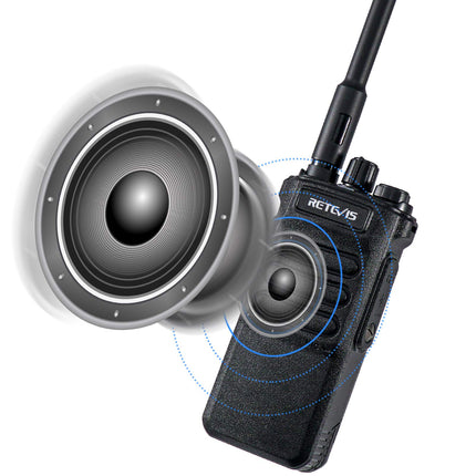 Retevis RT86 Long Range Walkie Talkie, 2600mAh High-Power Two-Way Radio, Professional Walkie Talkies with Wireless Clone, Flashlight, Alarm for Outdoor Hunting (Black, 1 Pack)