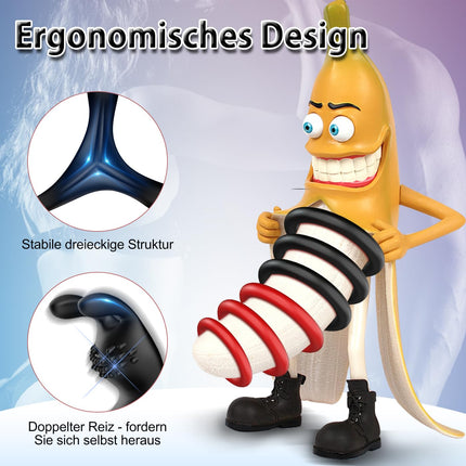 Triangular Penis Rings, Pleasure Ring Set 5 Cock Rings Silicone Cock Rings Testicle Rings for a Harder and Longer Erection Erotic Sex Toy for Couples Fits Any Size Penis Ring Black