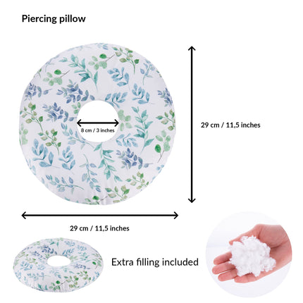 ODOXIA Piercing Pillow with Hole | For Ear Against Earache | Donut Pillow | Ear Cushion | Sleeping Ring for Side Sleepers to Relieve Ear Pain | Pillow for Side Sleepers | Donut Ear Pillow