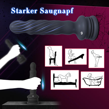 Anal Plug Sex Toy for Men Women, Wriggling Rotating Vibrating Prostate Stimulation Men Suction Cup with Remote Control, YAWNSHE Anal Dildo Vibrator Anal Vibrators for Men Sex Toys