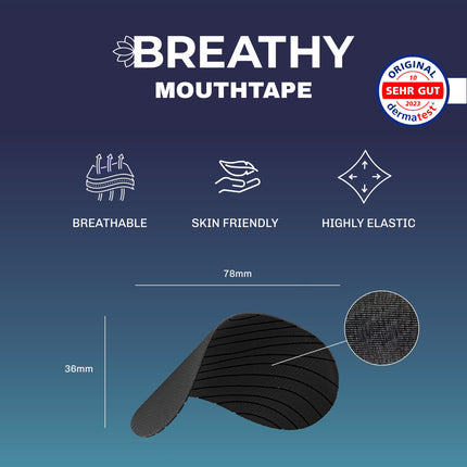 Mouth tape against snoring - Mouth tape for sleeping snore stopper anti snore snore stopper against snoring snore patch anti snore medical