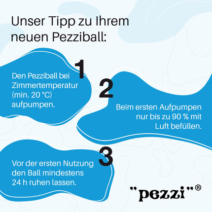 PEZZI Original Gymnastic Ball MAXAFE pearl white 65 cm Seat Ball
