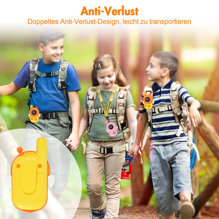 Uzoli Walkie Talkie Kids for 3-12 Years 20 Channels 3km Range Flashlight Radio for Adventure Camping Radio Toy as Back to School Gift K22