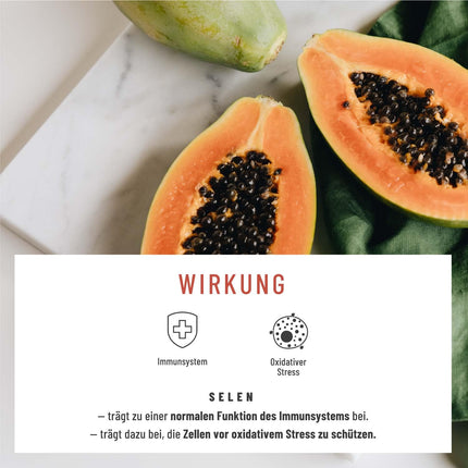 Wohlenzym Enzyme Complex with 800mg Bromelain (5000 FIP), Papain, Rutin - Pineapple & Papaya Enzyme vegan - Immune System* Support - Gastro-resistant Capsules from NATURTREU®