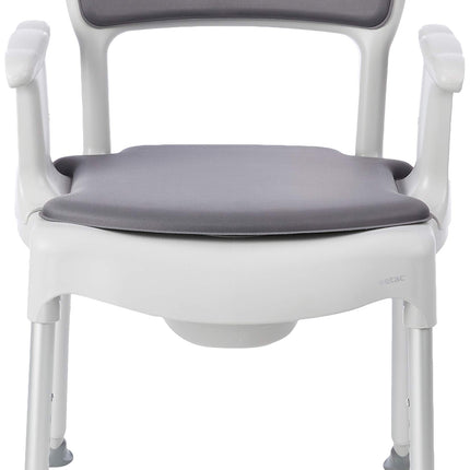 Etac Swift Commode, Commode Toilet Chair, Bedroom Commode, Adjustable Leg Height, Lightweight and Easily Moved, 46 x 41 cm Seat