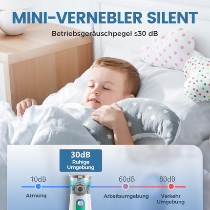 Inhaler, Portable Inhaler for Adults and Children, 30dB Quiet Inhaler Set 3 Speeds, USB Rechargeable Inhaler 2H Long Runtime