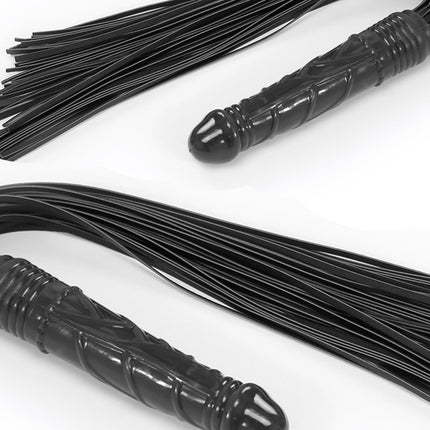 YUZHO SM Leather Whip Flogger Anal Dildo Erotic Paddle Lesbian Leather Whip Seduction of the Fetish BDSM Erotic Whips Flogger Whip for slaves