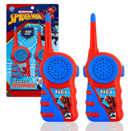 Walkie Talkie Children, 2 Pieces Spider Walkie Talkie Toys from 3 4 5 6 7 8 Years Boys and Girls Radio Set Children's Toy Walkie Talkie Gifts for Adventures in Camping, Hiking, Outdoors