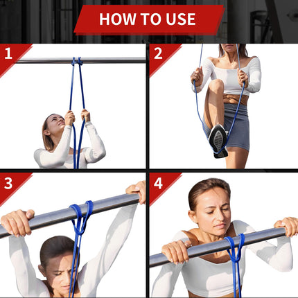 AUVIM Resistance Bands Set Fitness Bands 3 Different Levels of Resistance Bands for Strength Training, Stretching, Calisthenics, Cross Fitness, Pilates, Yoga, Including Door Anchor Storage Bag