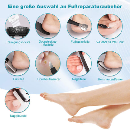 Electric Callus Remover - Electric Callus Remover for Feet - Electric Callus Planer for Feet with 2 Gears, IPX7 Waterproof Callus Remover for Cracked Heels, Dead Skin, Callus Removal