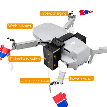 LYONGTECH Release and Drop Device System for DJI Mavic Mini/Mini 2/Mini SE Drone, Air Dropper Kit