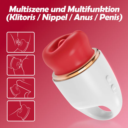 Suction vibrator sex toy for women, vibration for women clitoris with 10 tongue licking & vibration modes 3 in 1 vibrator sets for women clitoris stimulator multifunctional sex toy for couples soft
