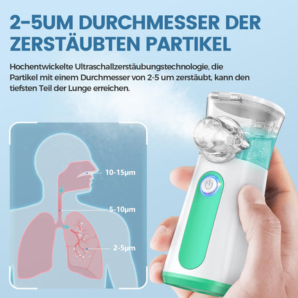 Inhaler, Portable Inhaler for Adults and Children, 30dB Quiet Inhaler Set 3 Speeds, USB Rechargeable Inhaler 2H Long Runtime