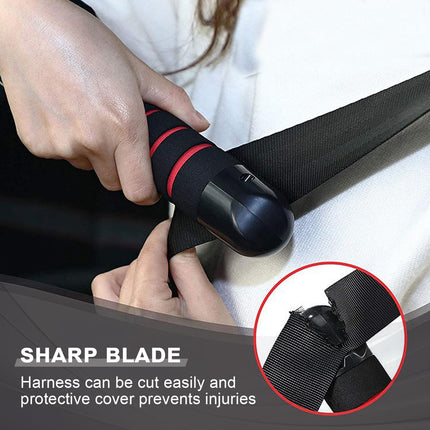 SIGANDG 2 pieces car door handle for the elderly, support handle car, support handle multifunctional handle car door, car door handle mobility aids for getting in and out of cars (red)