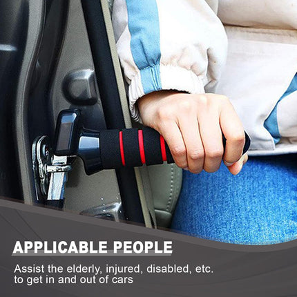SIGANDG 2 pieces car door handle for the elderly, support handle car, support handle multifunctional handle car door, car door handle mobility aids for getting in and out of cars (red)