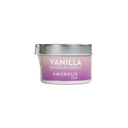 AMORELIE Care – Erotic Massage Candle with Vanilla Scent (50 ml) – Sensual Massage, Moisturizing, Ideal for Couples