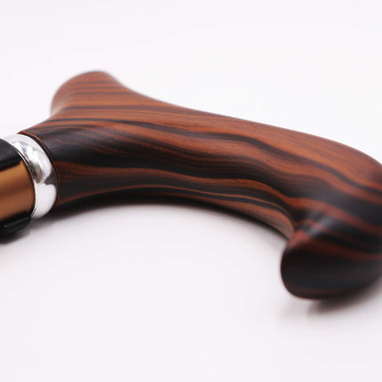 KMINA PRO - Walking Stick Wood Adjustable, Women, Walking Stick Men, Seniors, Height Adjustable, Elegant, Aluminum