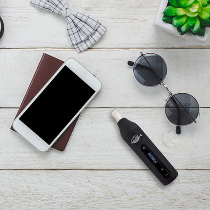 Vaporizer Vapeble Nebel - Vaporizer with glass mouthpiece, OLED display and stepless temperature control, makes super vape from resinous herbs
