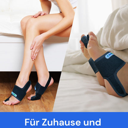YOGAMEDIC Hallux Valgus Correction Set - 2 Toe Spreaders & 2 Hallux Valgus Splints - 0% BPA Toe Separator Insoles for Shoes, Hammer Toe Correction, Toe Protection Day & Night Bandage for Women & Men