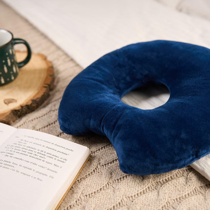 ODOXIA Piercing Pillow with Hole | Donut Pillow for Ear Pain Relief | Piercing Pillow with Adjustable Filling | Round Ear Pillow with Hole | Ear Pillow for Ear Piercing | Head Pillow