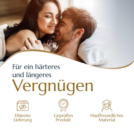 Levosaยฎ Penis Ring Set for Harder Erections and More Stamina - 6 Stretchy Penis and Testicle Rings for Men - Sex Toy for Couples - Brand from Hamburg