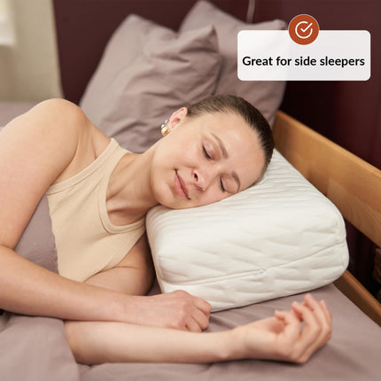 ODOXIA Memory Foam Piercing Pillow | Piercing Pillow for Side Sleepers | Relieves Ear Pain | Comfortable Pillow with Cutout | Earring Pillow for CNH | Reduces Ear Pressure