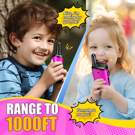 EUTOYZ Walkie Talkie, 4 5 6 7 8 Year Old Girl Gifts for 3-12 Year Old Girls Toys Age 5-9 Years Kids Toys for Girls Children Walkie Talkies Outdoor Toys Walky Talky Spy