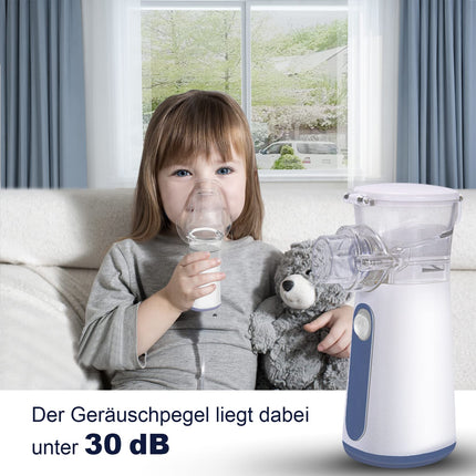 Inhaler for children, inhalers for adults, baby inhaler nebulizer set with masks and nozzle, portable, quiet, automatic cleaning function