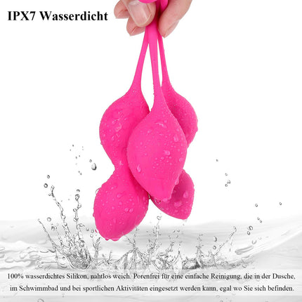 Love balls pelvic floor training balls, Allmay silicone kegel balls set of 3 pelvic floor training, pelvic floor trainer vaginal muscle training, bladder control, sex training sex toy for women