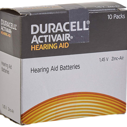 Duracell Easytab DA 312 - for all hearing aids with battery type 312 10 x 6 pieces