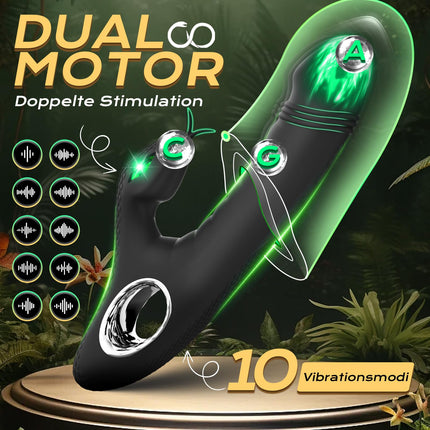 Dildo Vibrator Sex Toy for Women, Vibrator Sets for Women Clitoris Stimulator for Her, G-Spot Vibrators with Clitoris Stimulation with 10 Vibration Modes Sex Toys for Couples Sex Toy