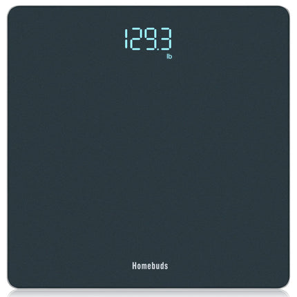 Homebuds Digital Bathroom Scale, High Precision Assured by Professional Scale Factory SINCE 2001, LED Display and Step-On, 3*AAA Batteries Included, 180kg/400lb, Blue