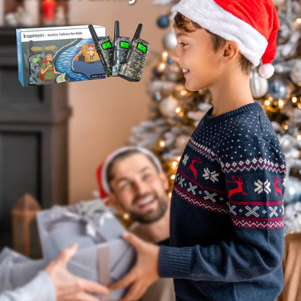 Inspireyes Walkie Talkie Kids Rechargeable, 48 Hours Working Time, 8 Channels 2-Way Radio, Gifts for Boys Girls, Outdoor Hiking Camping, 3-12 Year Old Toy