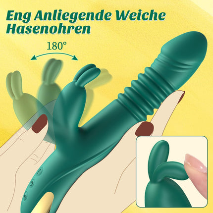 Vibration for women vibrator with thrust function, dildo sex toy for women couples ORSLUM sex toy vibrator sets for women clitoris solo, sex toys for women thrust G spot rabbit vibrators