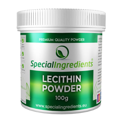 LECITHIN POWDER 100g HIGHEST QUALITY GMO-FREE (GERMAN LABELS AND INSTRUCTIONS)