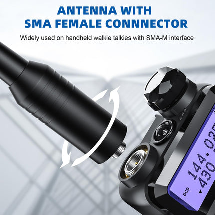 JUCJET 771 Radio Antenna, SMA-F Walkie-Talkie Antenna Compatible with Walkie Talkie BF-888S UV-5R (2 pcs)