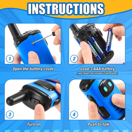 EUCOCO Walkie Talkie Children, Toys from 3 4 5 6 7 8 Years Boy Gift Boy 3-10 Years Outdoor Games for Children Walkie Talkie Children's Toys Easter Gifts Children Gift Ideas Toys